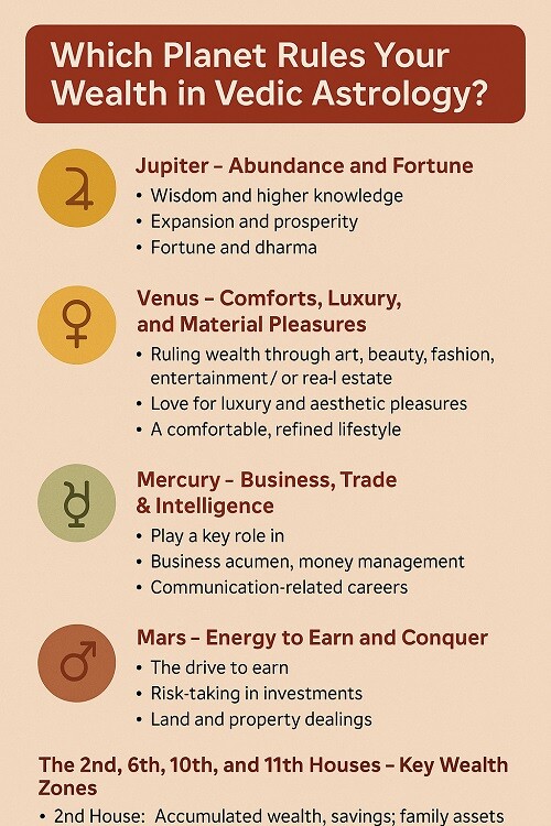 Which Planet Rules Your Wealth in Vedic Astrology?