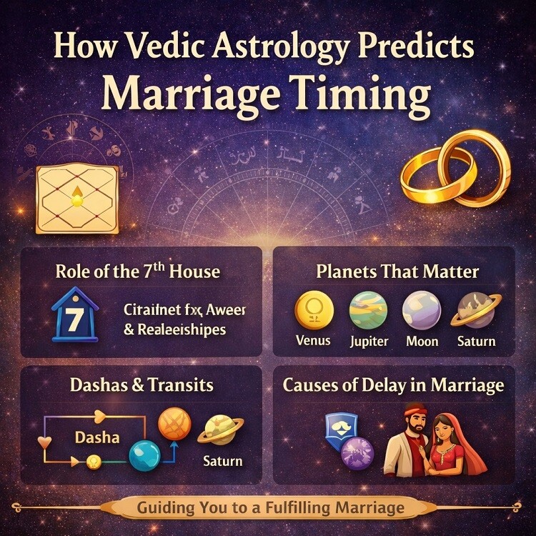 How Vedic Astrology Predicts Marriage Timing