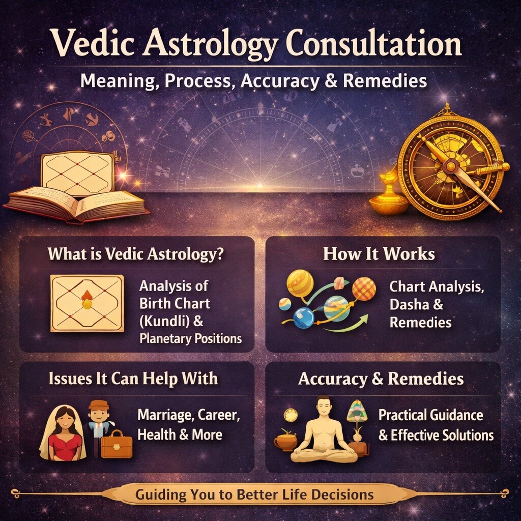 Vedic Astrology Consultation: Meaning, Process, Accuracy & Remedies